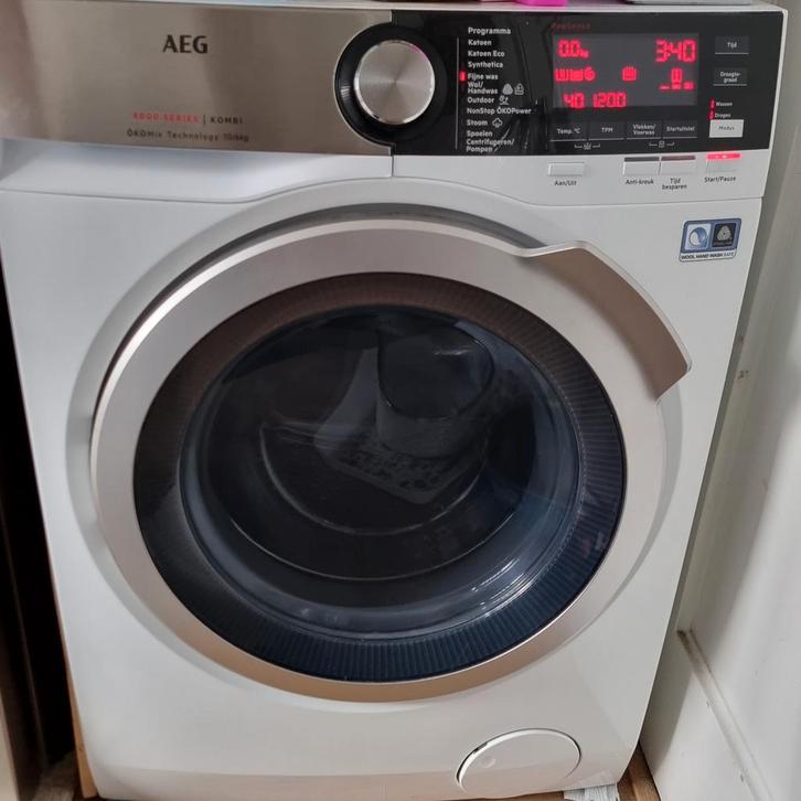AEG 8000 Kombi  2 in 1  Was-Droogcombinatie ÖKO Mix 10/6kg, Witgoed en Apparatuur, Wasmachines, Zo goed als nieuw, Voorlader, 8 tot 10 kg