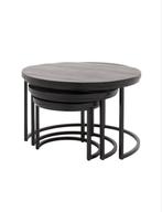 3 delige salon tafel, Huis en Inrichting, Tafels | Salontafels, 50 tot 100 cm, Rond, Ophalen of Verzenden, Zo goed als nieuw
