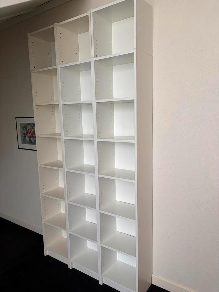 IKEA Billy Boekenkasten alle drie incl opzetstukjes 35 euro, Huis en Inrichting, Kasten | Boekenkasten, Gebruikt, 150 tot 200 cm