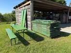 Grote voorraad biertafels bierset bierbanken picknicktafel, Ophalen