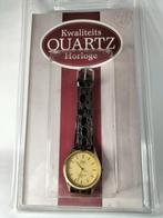 Klassiek quartz horloge nieuw in verpakkingen, Overige merken, Leer, Staal, Polshorloge