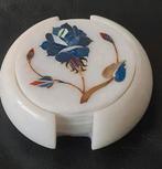 Vintage handgemaakte onderzetters met inlegwerk uit India., Ophalen of Verzenden, Zo goed als nieuw, Overig