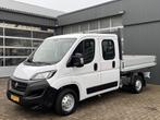 Fiat Ducato 2.3 MultiJet 140pk DC Open laadbak Pick up Airco, Auto's, Voorwielaandrijving, Stof, Gebruikt, Wit