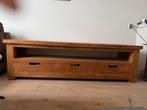 Massief eiken TV-meubel, Huis en Inrichting, Ophalen, Gebruikt, Eikenhout, 200 cm of meer
