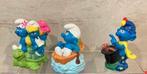 Vintage 3 Grote Smurfen oa Smurfin., Verzenden, Gebruikt, Verschillende Smurfen