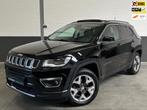 Jeep Compass 1.4 MultiAir Limited, Panoramadak, pdc, airco,, Voorwielaandrijving, Gebruikt, Zwart, 4 cilinders