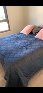 Donker grijs bed sprei, Overige typen, Tweepersoons, Ophalen of Verzenden, Zo goed als nieuw