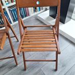 Vier nette Ikea Terje klapstoelen., Huis en Inrichting, Ophalen, Bruin, Zo goed als nieuw, Vier