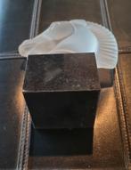 Art deco frosted glas paardenhoofd, Ophalen of Verzenden