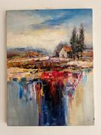 schilderij Huis aan rivier Oscar Lormans, Verzenden