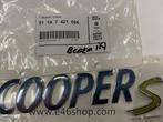 EMBLEEM MINI COOPER S OE 51147421666 NW ORG BMW MINI, -, -, Nieuw, Ophalen of Verzenden