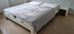 Bed: Auping Auronde: 180 x 200, Ophalen, Wit, Tweepersoons, 180 cm