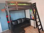 IKEA stora 140x200 zwart., Ophalen, Hoogslaper, Tweepersoons, 140 cm