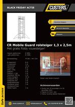 BLACK FRIDAY Custers rolsteiger 10m + GRATIS kamersteiger!!, Doe-het-zelf en Verbouw, Steigers, Nieuw, Ophalen of Verzenden, Rolsteiger of Kamersteiger