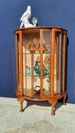 Queen Ann vintage vitrinekastje, kastje, glazen schuifdeur, Ophalen, Gebruikt, Vintage, Nvt