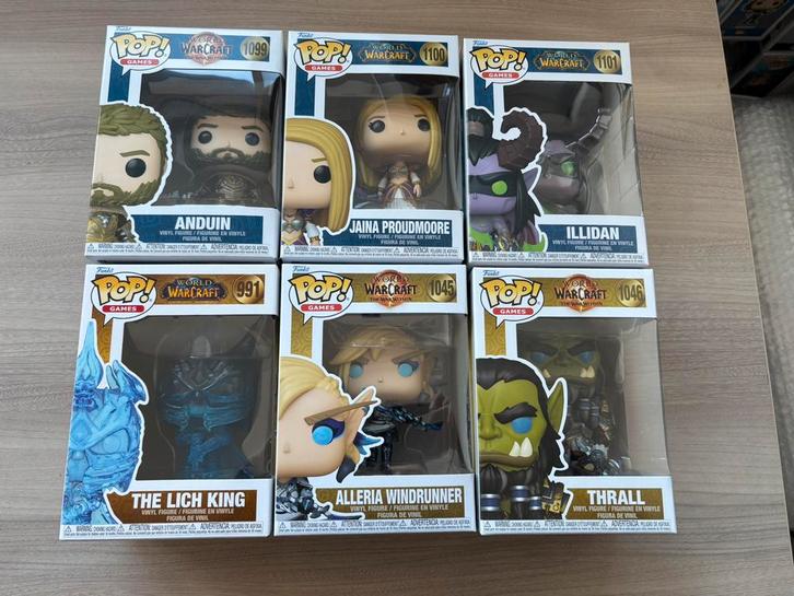 Funko Pop World of Warcraft Set – 6 pops, Verzamelen, Poppetjes en Figuurtjes, Nieuw, Ophalen of Verzenden