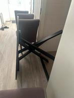 6 stoelen en 1 ronde tafel, Huis en Inrichting, Complete eetkamers, Ophalen, Gebruikt, 4 tot 6 stoelen