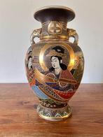 Geoorde vaas / bloemenvaas - porselein - Satsuma, Antiek en Kunst, Antiek | Vazen, Ophalen of Verzenden