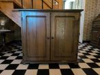 Donker Eiken Kast, Ophalen, Klassiek, Eikenhout, 50 tot 100 cm