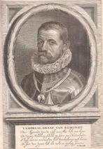 Portret Lamoraal, Graaf van Egmondt  kopergravure, Ophalen of Verzenden