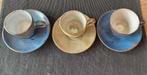3 pottenbakkers theekopjes, Huis en Inrichting, Keuken | Servies, Gebruikt, Ophalen of Verzenden, Overige stijlen, Kop(pen) en/of Schotel(s)