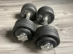 2x Decathlon Domyos Corength dumbbell 26kg, Sport en Fitness, Fitnessmaterialen, Ophalen, Gebruikt, Rug, Dumbbell