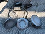 3 inbouw LED-spots (Paulmann), 6W, IP65 (geschikt badkamer), Ophalen of Verzenden, Gebruikt, Plafondspot of Wandspot, Inbouw