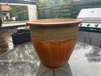Mooie terracotta bloempot - Tuin, balkon, binnen, Tuin en Terras, Bloempotten, Gebruikt, Rond, Binnen, Terracotta