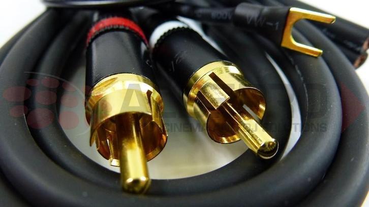 Technics High Fidelity 1.50mtr Interlink SET - RCA Gold + Ma, Audio, Tv en Foto, Platenspelers, Nieuw, Overige merken, Ophalen of Verzenden