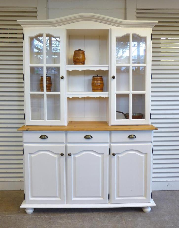 Prachtige witte  landelijke buffetkast, Huis en Inrichting, Kasten | Buffetkasten, Zo goed als nieuw, 150 tot 200 cm, 100 tot 150 cm