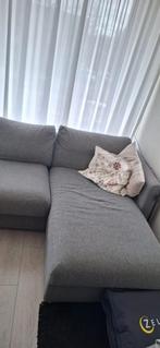 Ikea bank met lounge gedeelte - grijs/antraciet, Gebruikt, Hoekbank, Ophalen of Verzenden, Vierpersoons of meer