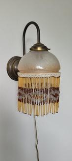 wandschemerlamp vintage, Huis en Inrichting, Lampen | Wandlampen, Gebruikt, Vintage, Ophalen, Glas