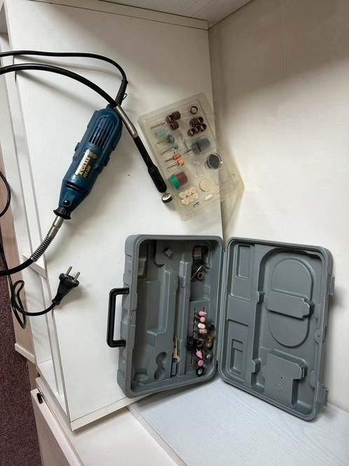 Dremel met houder Ferm FCT 300, Doe-het-zelf en Verbouw, Gereedschap | Slijpmachines, Zo goed als nieuw, Minder dan 700 watt, Ophalen of Verzenden