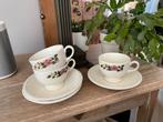 Wedgwood briar rose. 3 kop en schotels, Ophalen of Verzenden, Zo goed als nieuw, Kop en/of schotel