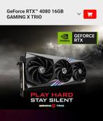 MSI RTX 4080 16GB gaming trio, Computers en Software, Videokaarten, Ophalen, PCI-Express 4, Zo goed als nieuw, Nvidia