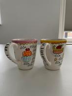 2 x gebruikte xl mokken ‘even bijkletsen’ BLOND AMSTERDAM, Ophalen, Gebruikt, Blond Amsterdam, Kop(pen) en/of Schotel(s)