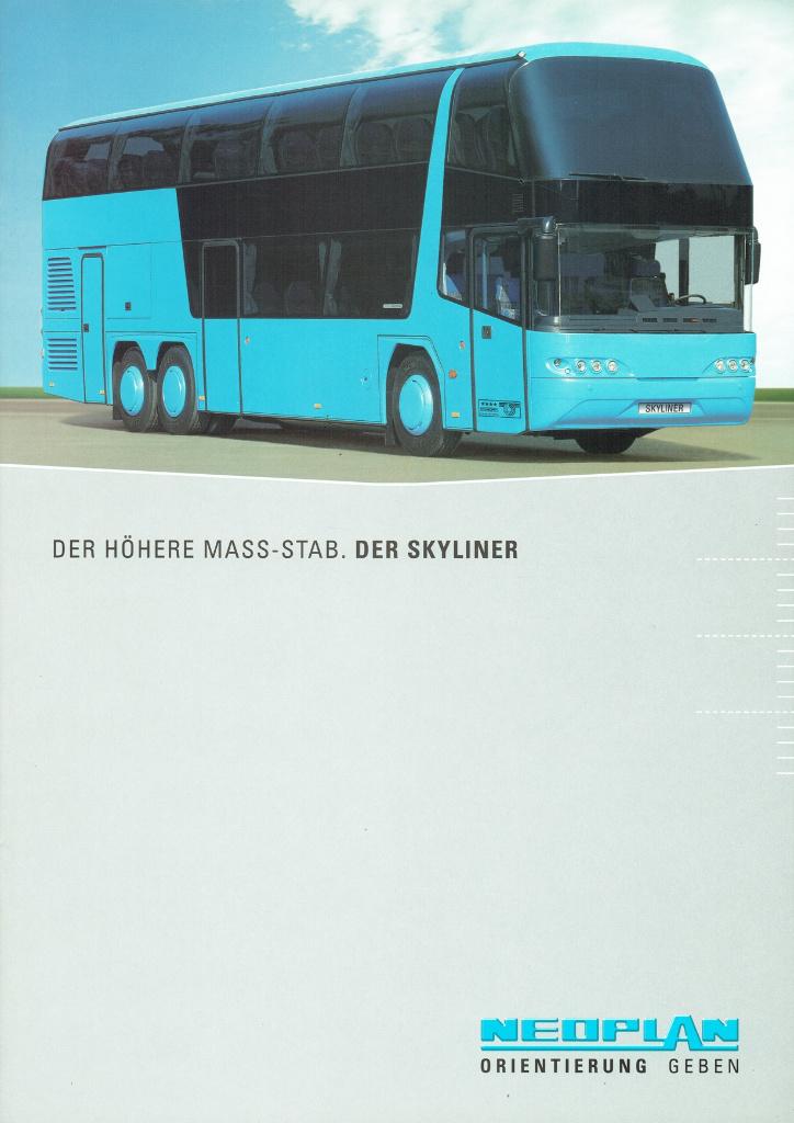 Folder Neoplan Skyliner (touringcar - 2002), Boeken, Auto's | Folders en Tijdschriften, Gelezen, Overige merken, Verzenden