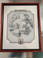 Zand en Steengroeven Ingelijste Print, Antiek en Kunst, Kunst | Etsen en Gravures, Ophalen of Verzenden