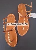 Les Bagatelles sandalen EU 38 leer, camel nieuw in de doos, Bruin, Nieuw, Les Bagatelles, Sandalen of Muiltjes