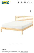 IKEA Tarva bed, inclusief twee lattenbodems (zonder matras), Huis en Inrichting, Beige, Ophalen of Verzenden, 140 cm, Zo goed als nieuw
