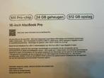 MacBook Pro 16” M4 Pro 24gb 512gb Nieuw+Bon & 2Jaar Garantie, Computers en Software, Apple Macbooks, Nieuw, 16 inch, 4 Ghz of meer