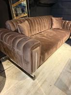 Luxe Fluwelen 3-Zitsbank – Modern & Comfortabel, 150 tot 200 cm, 75 tot 100 cm, Ophalen of Verzenden, Rechte bank