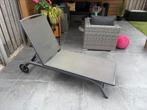 Ligbed grijs (aluminium), Tuin en Terras, Ligbedden, Ophalen, Gebruikt