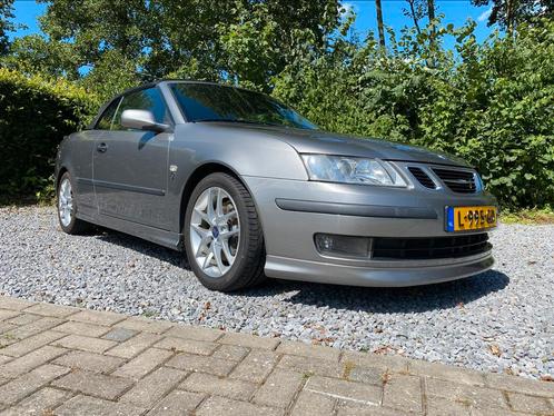 Saab 9-3 2.0 Turbo Aero Cabrio 2003 Grijs I Sublieme staat!, Auto's, Saab, Particulier, Saab 9-3, ABS, Airbags, Airconditioning