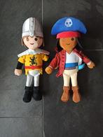 2 knuffels Playmobil Ridder en Piraat - als nieuw, Ophalen of Verzenden, Zo goed als nieuw, Overige typen
