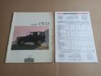 Folder: Toyota 4x4 / landcruiser (1991), Boeken, Auto's | Folders en Tijdschriften, Toyota, Ophalen