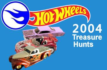 HTRS04 Hot Wheels 2004 Alle 12 Treasure Hunt Models beschikbaar voor biedingen