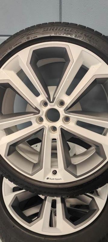 Orginele Audi Sport velgen 5x112 ET45 wit grijs beschikbaar voor biedingen