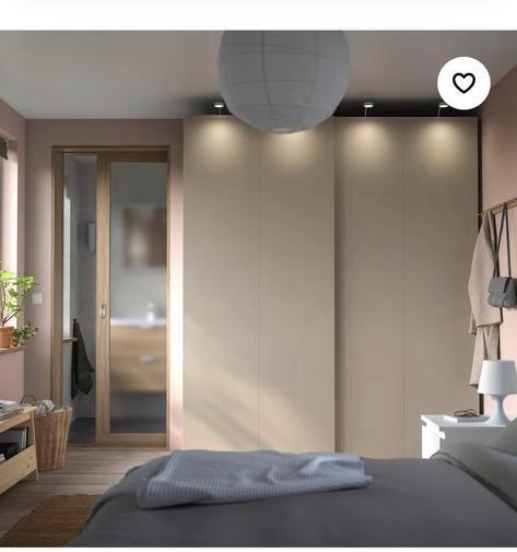 Ikea Pax Schuifdeuren Grijsbeige 236x200, Huis en Inrichting, Kasten | Kledingkasten, Gebruikt, 200 cm of meer, 150 tot 200 cm