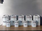 Set antieke voorraadpotten in porselein, Ophalen of Verzenden